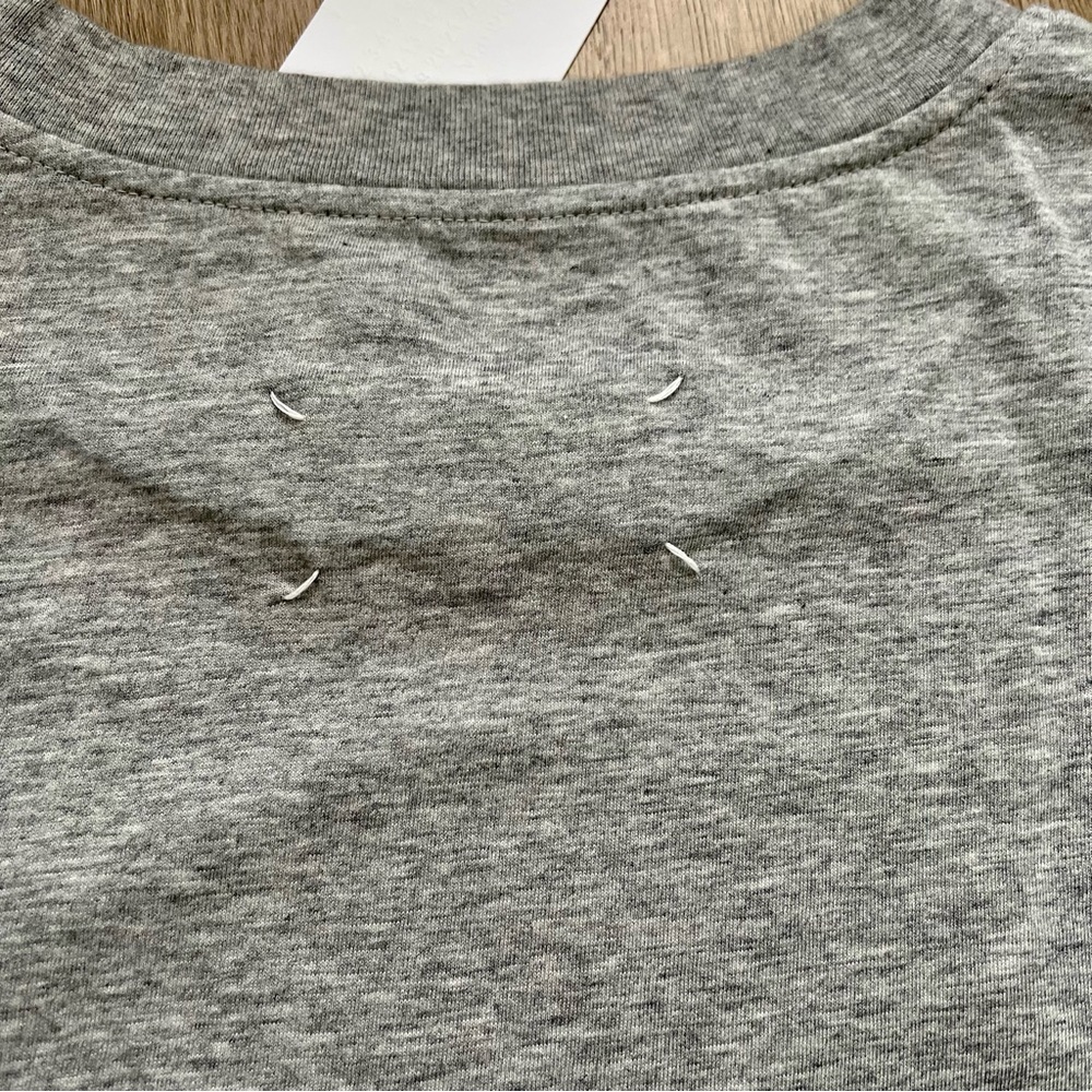 Maison Margiela S50GC0649 Frame Print Short Sleeve Shirt Gray/pink size IT 46 - Picture 5 of 5